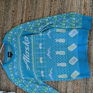 Alaska Airlines Sweater Large Acrylic